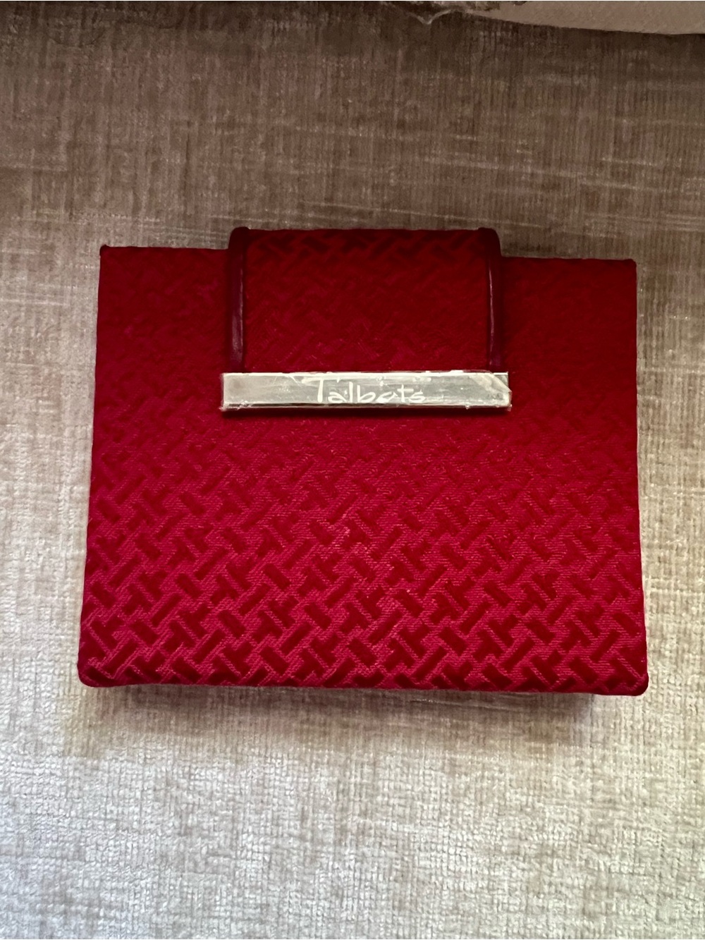 Talbots Red Textured Photo/Card Holder